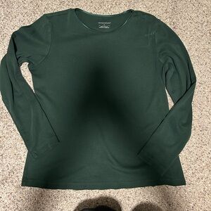 Christopher & Banks Forest Green Long Sleeve Top